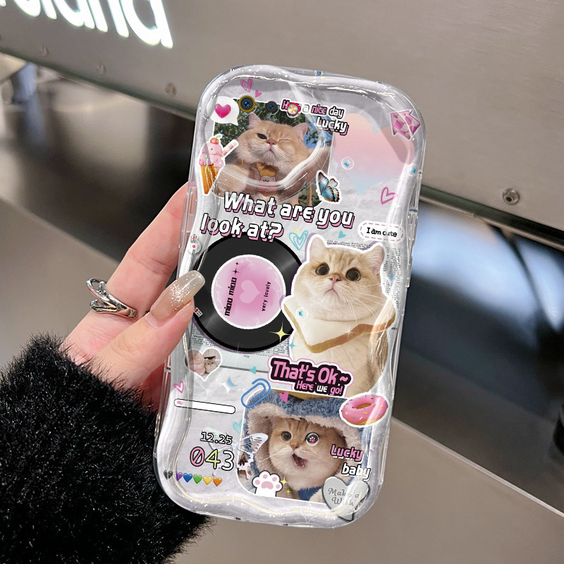 Casing Hp Realme C2 Realme C2s OPPO A1K Case pola kucing Keren Casing HP indah ganda Softcase pelind