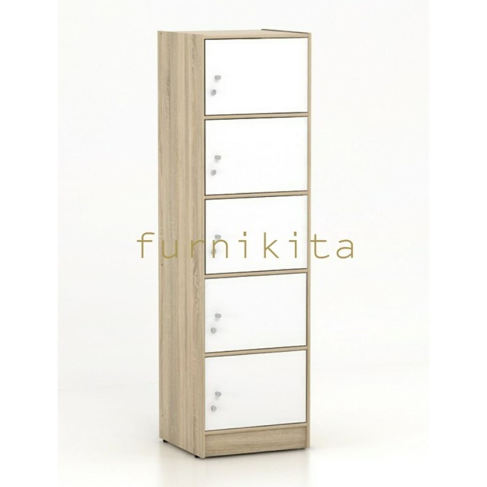 

Lemari Serbaguna Rak Buku Filling Cabinet Susun 5 Full Kunci