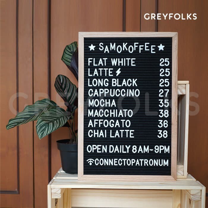 

Big Black Felt Letter Board Ready Stock!