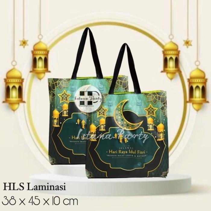 

Tas Souvenir Lebaran / Goodie Bag Idul Fitri / Tas Hampers Laminasi L 015