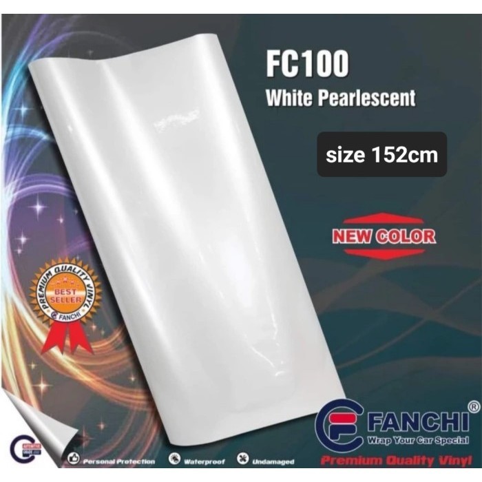 

152Cm Sticker Fanchi Fc100 Glossy Pearl White Pearlescent 152Cm / M