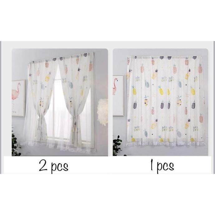 Promo Tirai Gorden Jendela Velcro Tanpa Paku