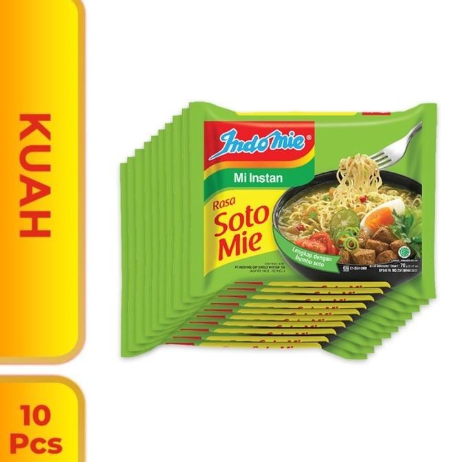 

10 Pcs - Indomie Kuah Soto Mie