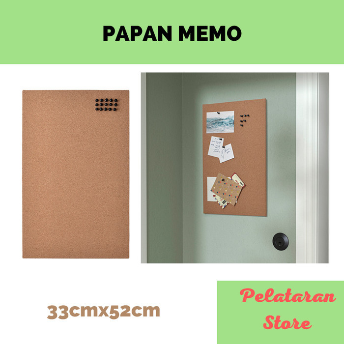 

Papan Memo Gabus Dinding Dengan Pin Tempel Kertas Catatan