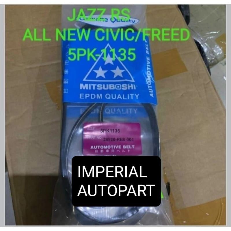 fan belt v belt tali kipas Jazz RS All New Civic Freed 5PK1135 5Pk-1135