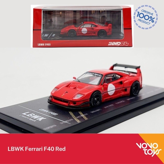Inno 1/64 Lbwk Ferrari F40 Red Inno64