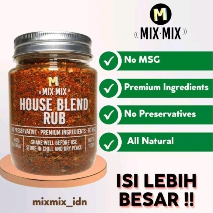 

X X House Blend Dry Rub Bumbu Instan Marinasi Tanpa Msg