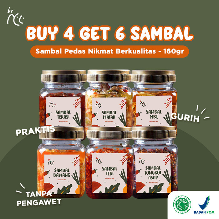 

By Ncc Bundling Beli 4 Gratis 2 Sambal Pedas Ala Rumahan 160Gr