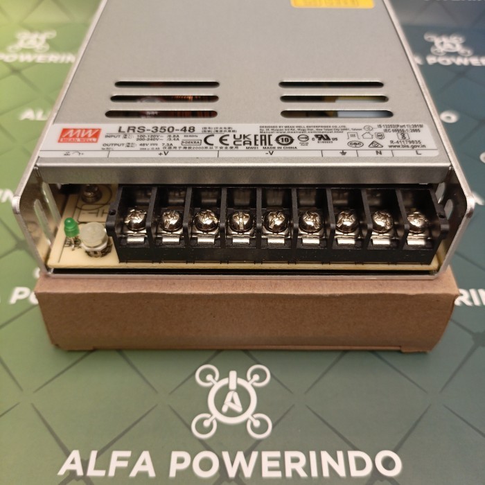 LRS-350-48 MEAN WELL POWER SUPPLY 7,2A 48V 350Watt MEAN WELL promo