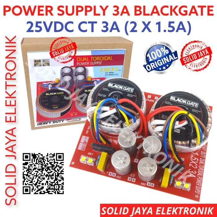 TRAFO POWER SUPPLY 3A 25V CT BLACKGATE PSU TRAVO 3 AMPER A MURNI BELL