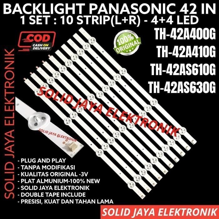 BACKLIGHT TV LED PANASONIC 42 IN TH42A400G TH42A410G LAMPU BL 8K 3V