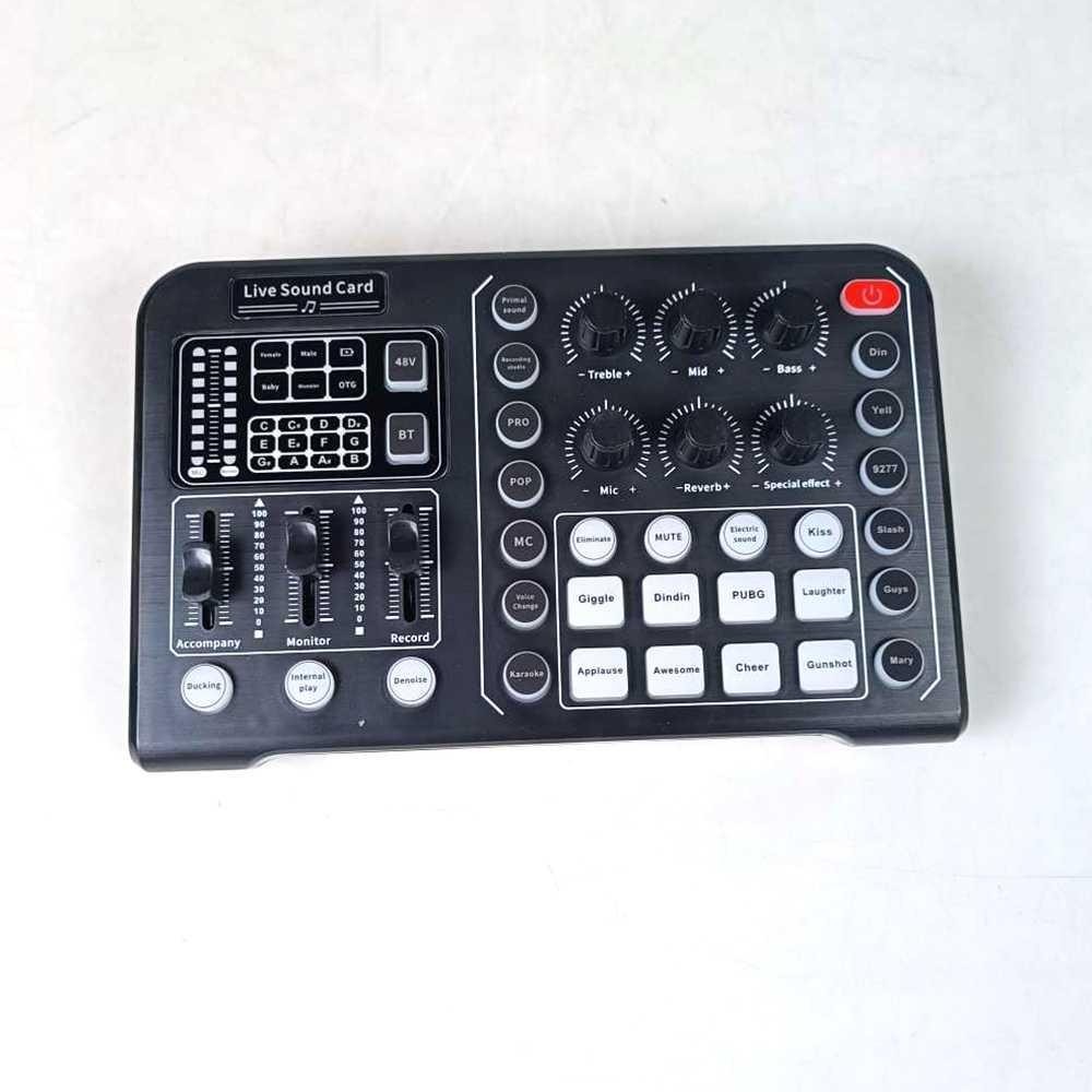 Crust Pro Soundcard External Live Boardcast Audio Mixer Bluetooth M6 Power Mixer Audio Power Mixer A