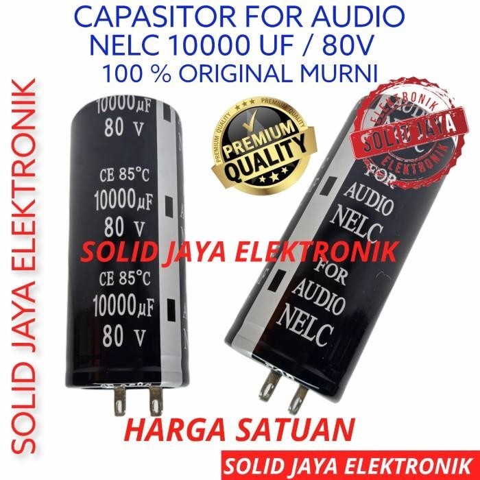 ELCO CAPASITOR 10000UF 80V 10000 MIKRO MICRO 80 V ELKO ORIGINAL NELC