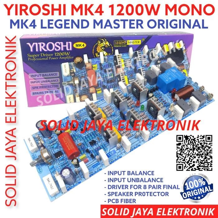 DRIVER POWER PROFESIONAL AMPLIFIER YIROSHI MK4 1200W LEGEND MASTER
