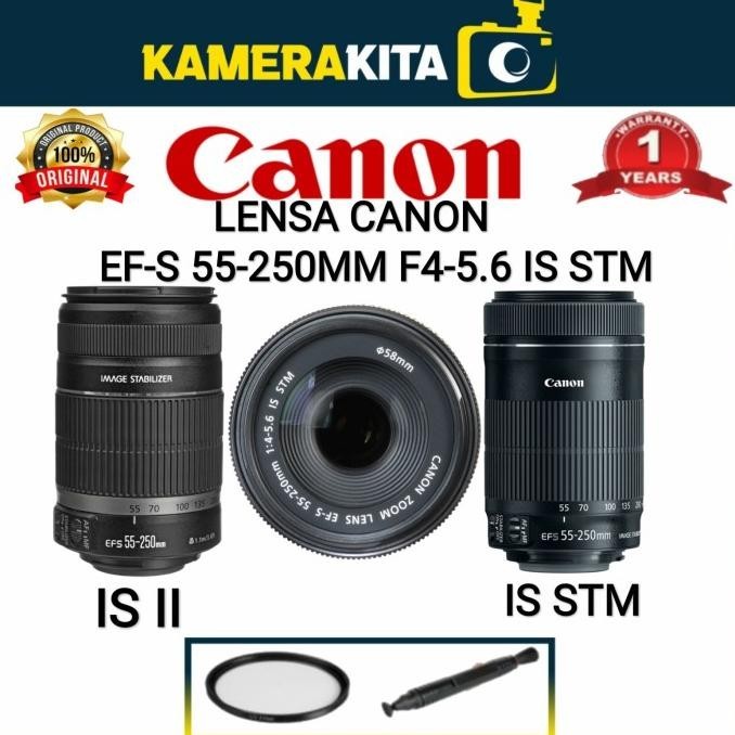 Ready Canon Ef-S 55-250Mm F/4-5.6 Is Stm / Lensa Canon 55-250Mm Stm
