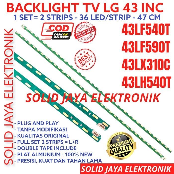 BACKLIGHT TV LG 43 INC 43LF540 43LF590 43LX310 LAMPU BL 36 LED INCH