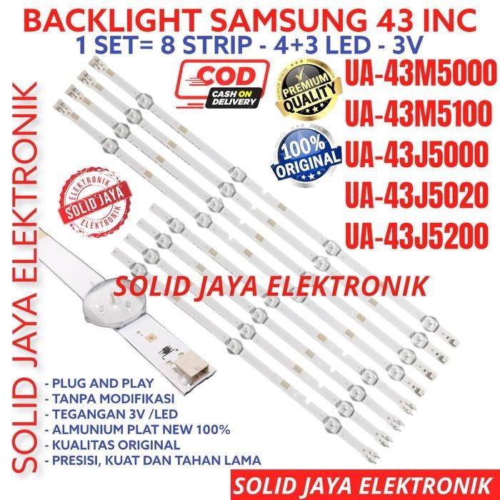 BACKLIGHT TV SAMSUNG 43 INC INCH UA 43J5000 43J5100 43M5100 7K 3V BL