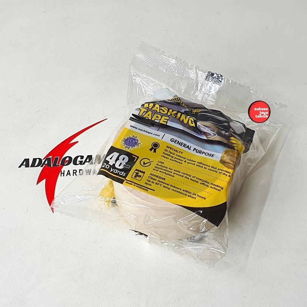 

Klik dan Hemat! NACHI Masking Tape 2 Inch - Lakban Kertas ||