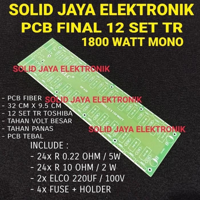 PCB TR FINAL FIBER PCB FINAL12 SET TR TOSHIBA - KOMPLIT KOMPONEN