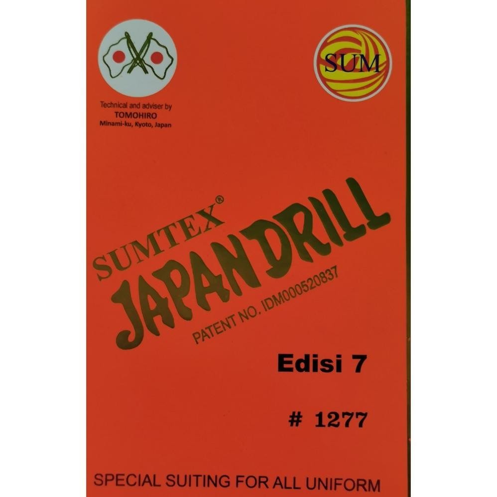 zhra- Kain Japan Drill Sumtex meteran bahan kain seragam by IsteX (ECER)