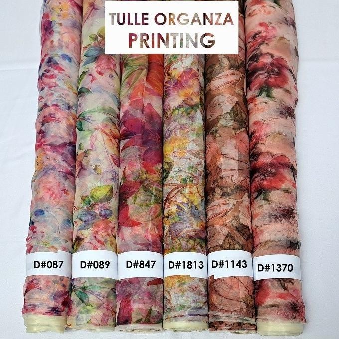 

Terlaris Kain Tulle Organza - Kain Tulle Organza Printing (Per 0,5 Meter) Original