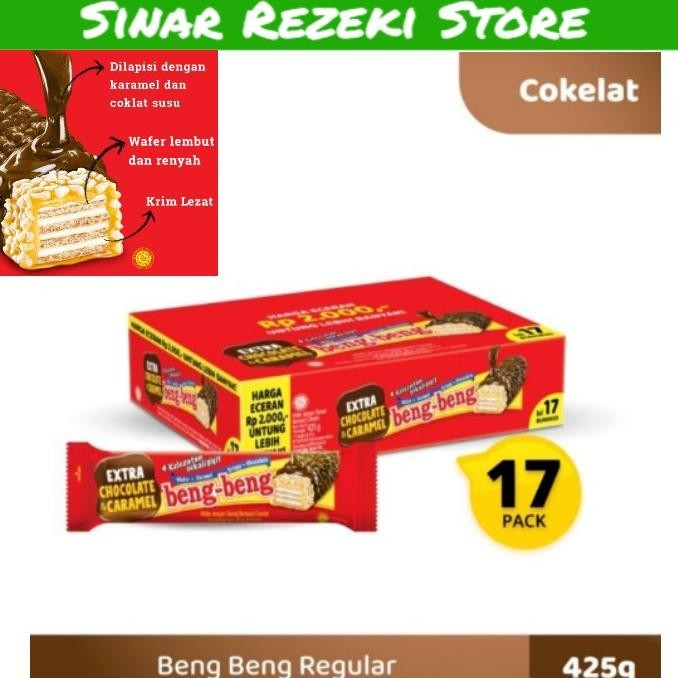 

Terbaru Beng Beng 1 Dus 17 Pcs 25 Gr / Wafer / Makanan Ringan Terbaik