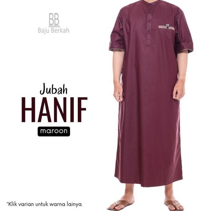 SALE Baju Berkah - Jubah Hanif/Jubah Gamis Pria/Jubah Pria Lengan Pendek ORIGINAL