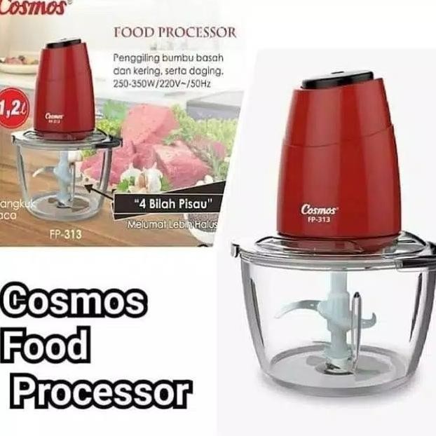 Food Processor Chopper Cosmos 1.2L Fp-313-Pelumat Daging