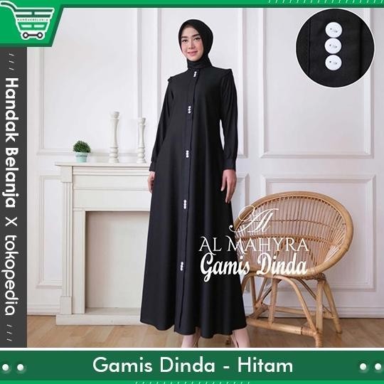 BAJU GAMIS DINDA GUZEL PREMIUM POLOS BAHAN KATUN TOYOBO ORIGINAL GUZEL