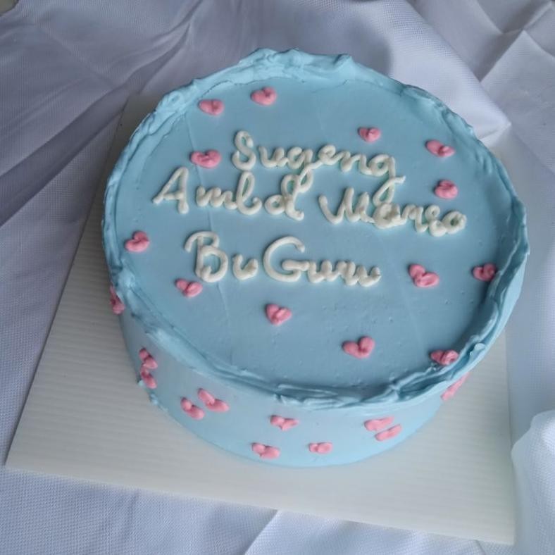 

(Cod) [Bisa Custom] Ukuran 14Cm Korean Cake Semarang Asli