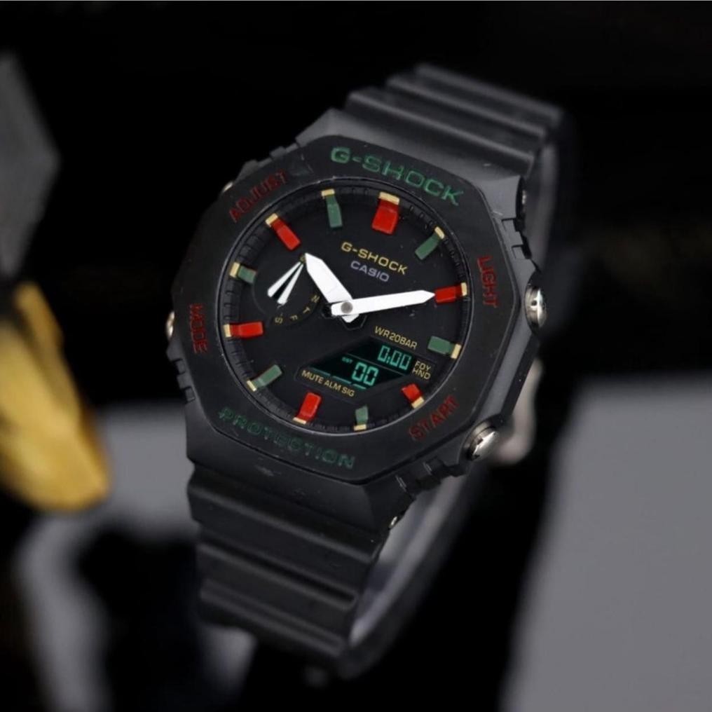 Ready Sky-[Cod] G-Shock Ga 2100 - Jam Tangan Pria G Shock Casio Ga 2100 Digital Analog Dual Time Rub