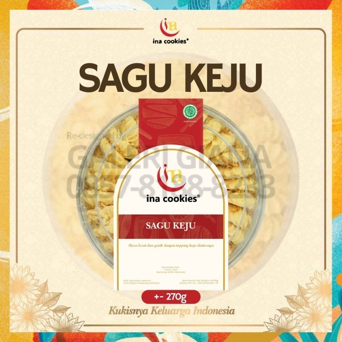 

Limited! Parsel Lebaran - Kue Kering Ina Cookies Sagu Keju Reguler Terlaris New