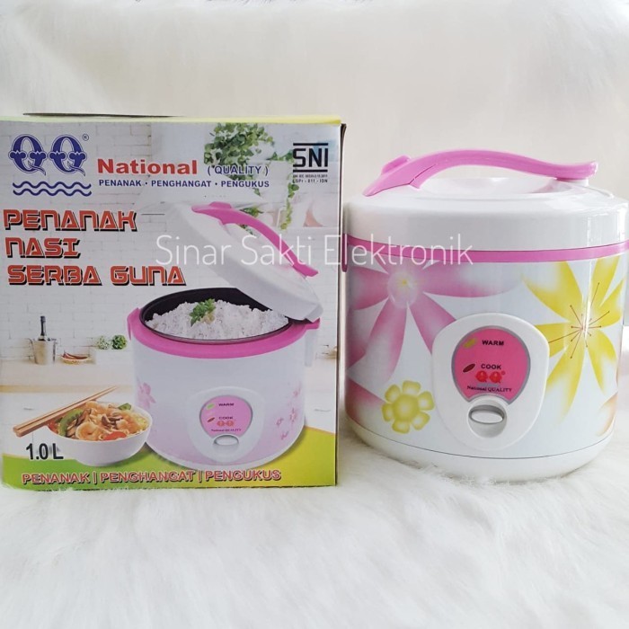 paling diminati] Magic Com Rice Cooker QQ National 1 Liter - Penanak Penghangat Nasi
