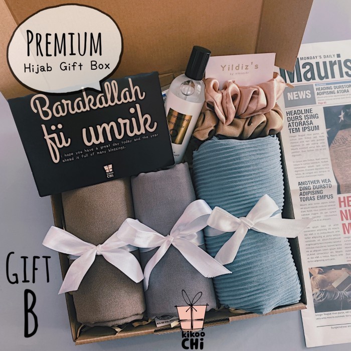 

Kikoochi Amile - Hadiah Kado Ulang Tahun Wanita Hijab Kerudung Hampers