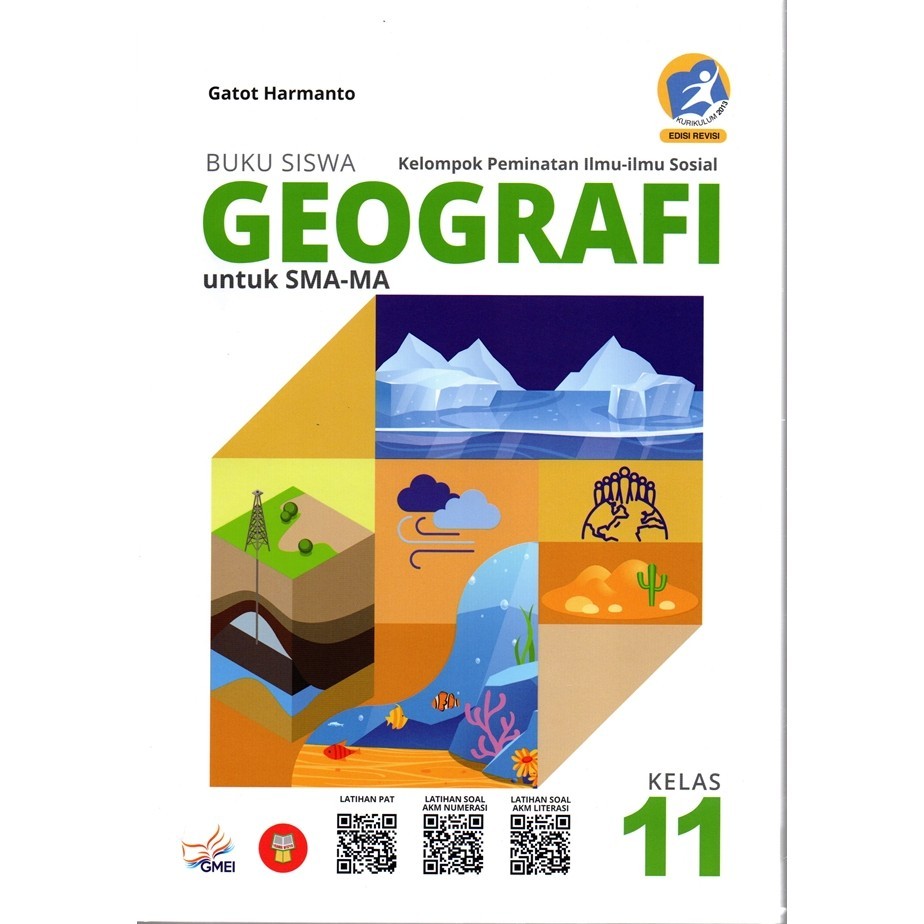 Buku Geografi: Buku Peminatan IPS Premium Kurikulum 2013 Edisi Revisi 2016 untuk SMA/MA Kelas XI