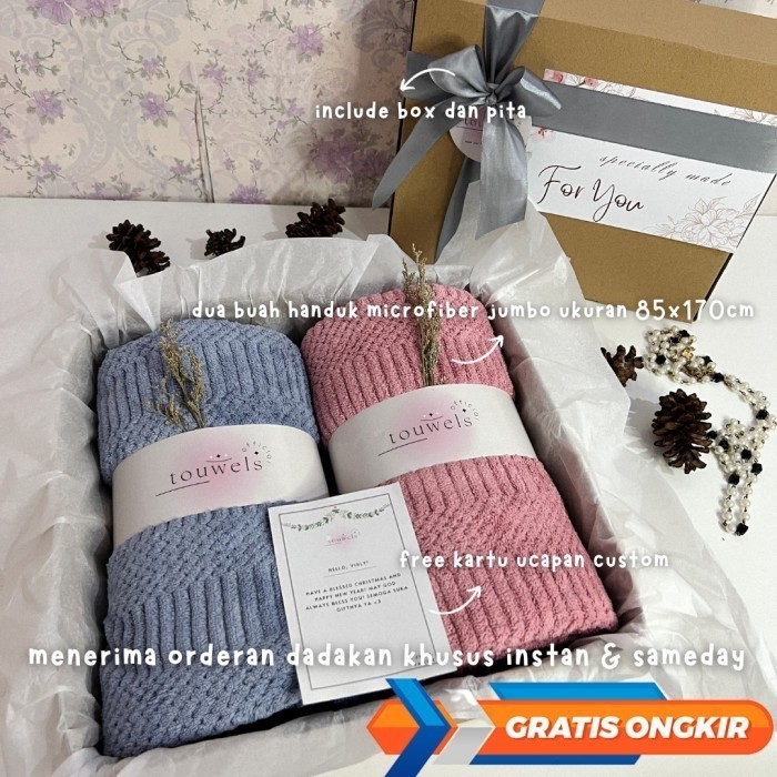 

Hampers Kado Souvenir / Gift Set Box Handuk Jumbo 85X170Cm /