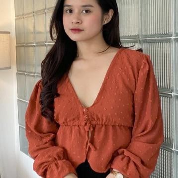 Promo Akhir Tahun Kayla Blouse Uragiri Premium | Zura Blouse Top Uragigiri Airflow | Blouse Wanita W