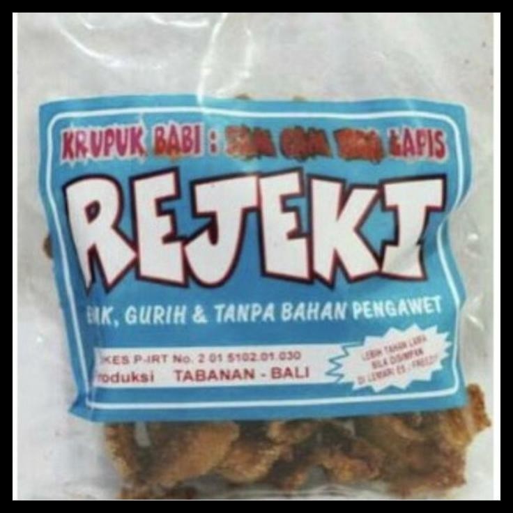 

SALE TERBARU KERUPUK BABI SAMCAN 3 LAPIS REJEKI KHAS BALI 150GR READYY