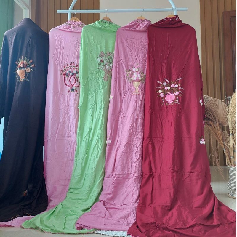 Mukena Terusan Dewasa Rayon aplikasi Tile