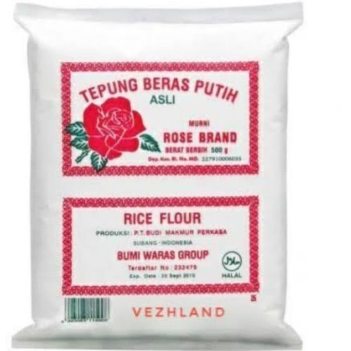 

Tepung Beras Rose Brand 500Gram 1 Dus 10Kg