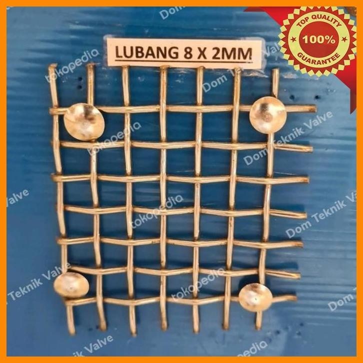 

(dtek) kawat wiremesh anyaman lurus 8mm x 2mm x 100cm / 10 meter stainless