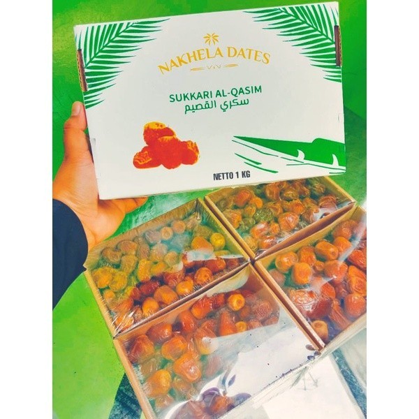 

MJS 1 Kg kurma sukkari Al Qasim Nakhela Dates Eksklusif