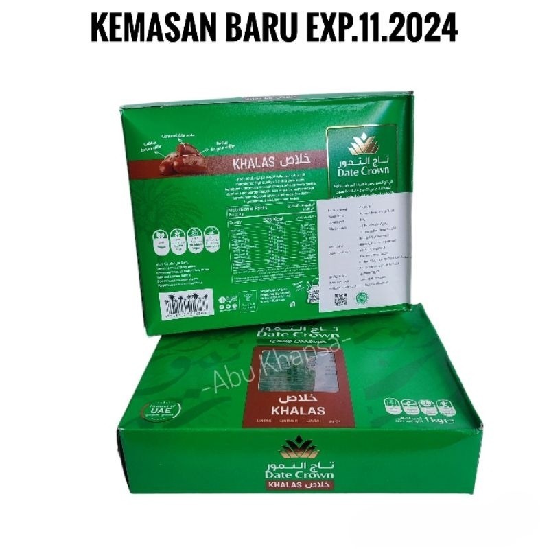 

MJS Kurma Date Crown Khalas lunak dan manis rasannya Isi 1 kg Kemasan Baru