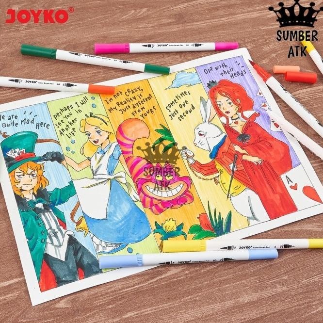 

Color Brush Pen Pena Kuas Warna Joyko Clp-40 48 Warna Color |Murah