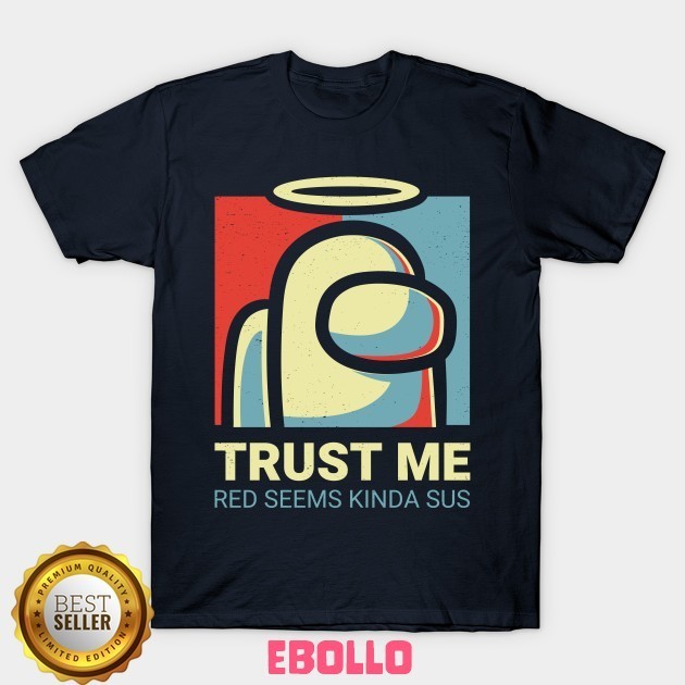 Baju Kaos Tshirt Among Us Vote Kinda Sus Impostor Election Video Game Distro Cotton Combed Premium K