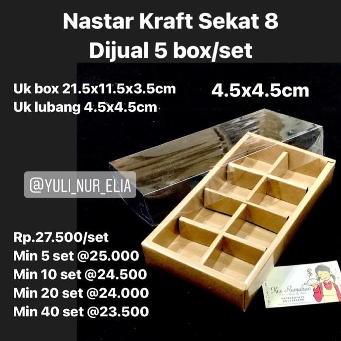 

Nastar Kraft Sekat 8 Di 5 Box/Set Berkualitas