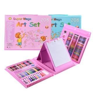 

Pensil Warna Crayon Set 208 Pcs Alat Menggambar Mewarnai Anak