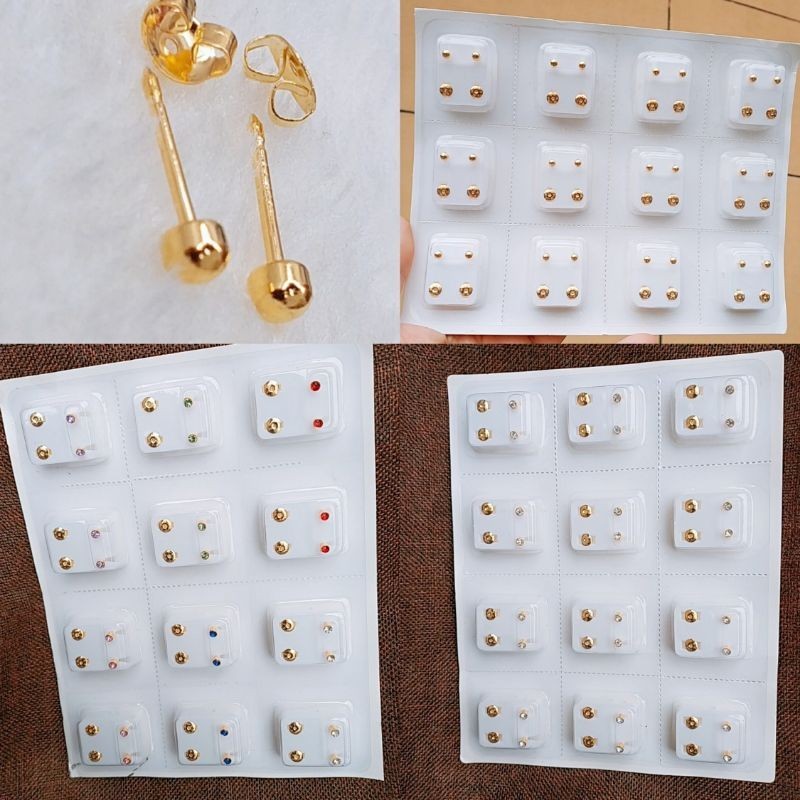 ANTING TINDIK STAINLESS / ANTING PERMATA / ANTING TEMBAK
