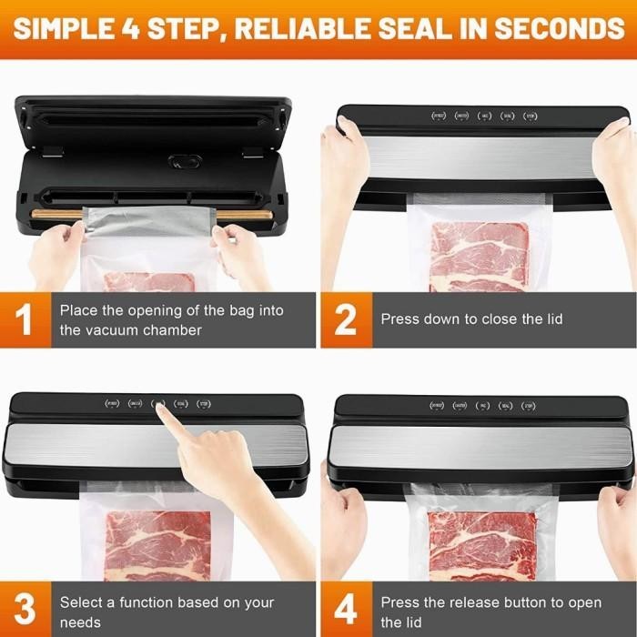 FOOD VACUUM SEALER OTOMATIS BASAH DAN KERING FOOD SEALER VACUUM
