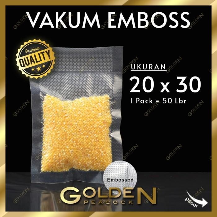 PLASTIK VAKUM EMBOSS 20X30 / VACCUM EMBOS / VACUUM SEALER